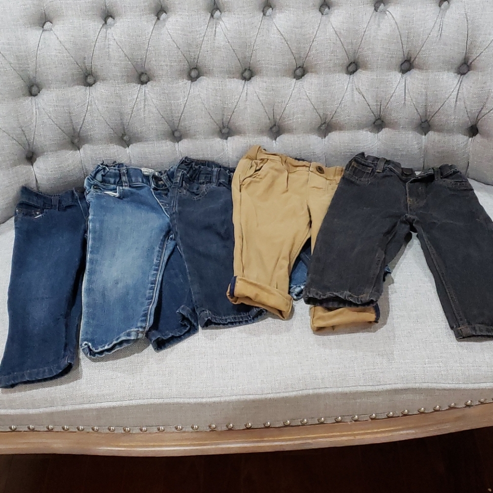 Lot of 12 to 18 month jean pants